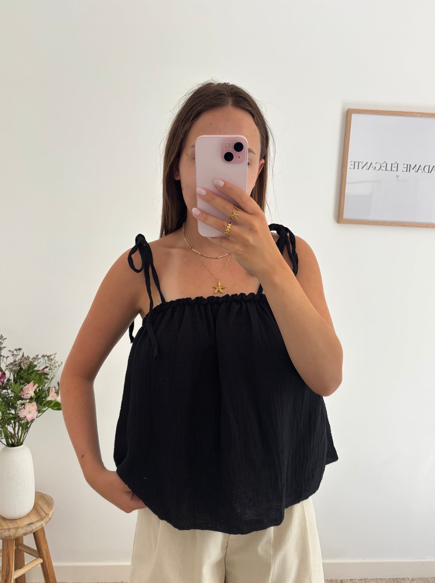 Top Julie noir