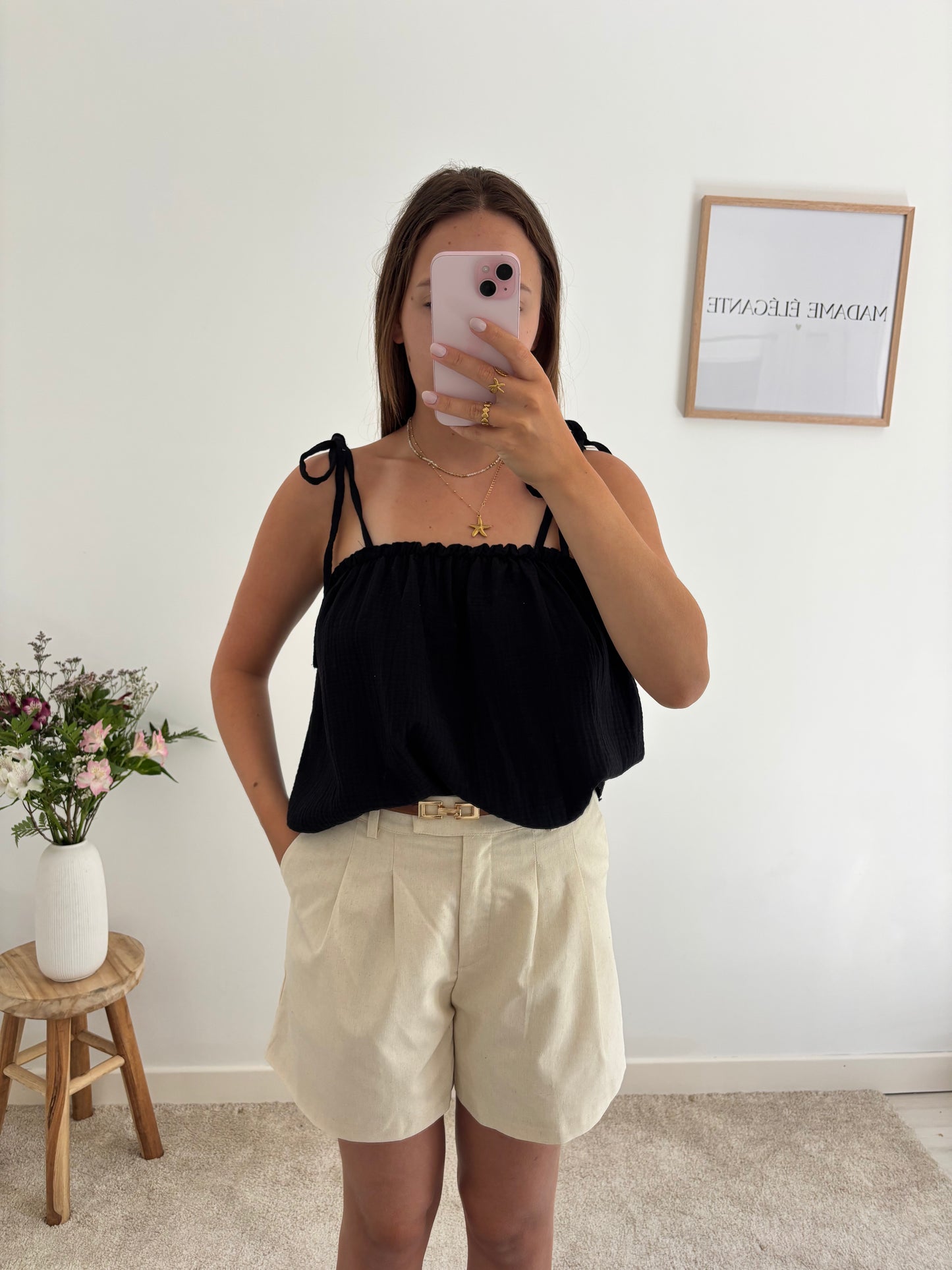Short Noemie beige