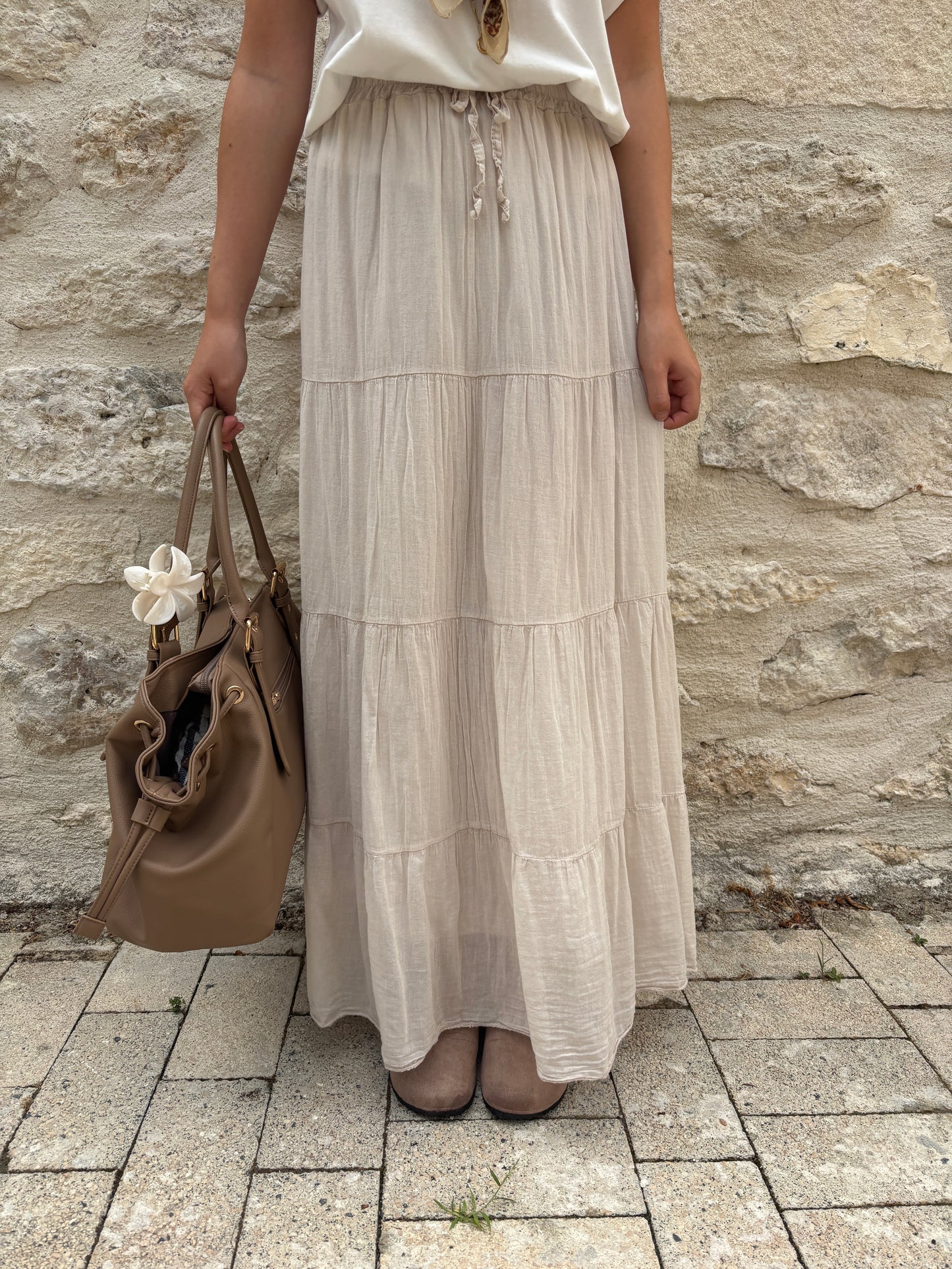 Jupe Angèle beige