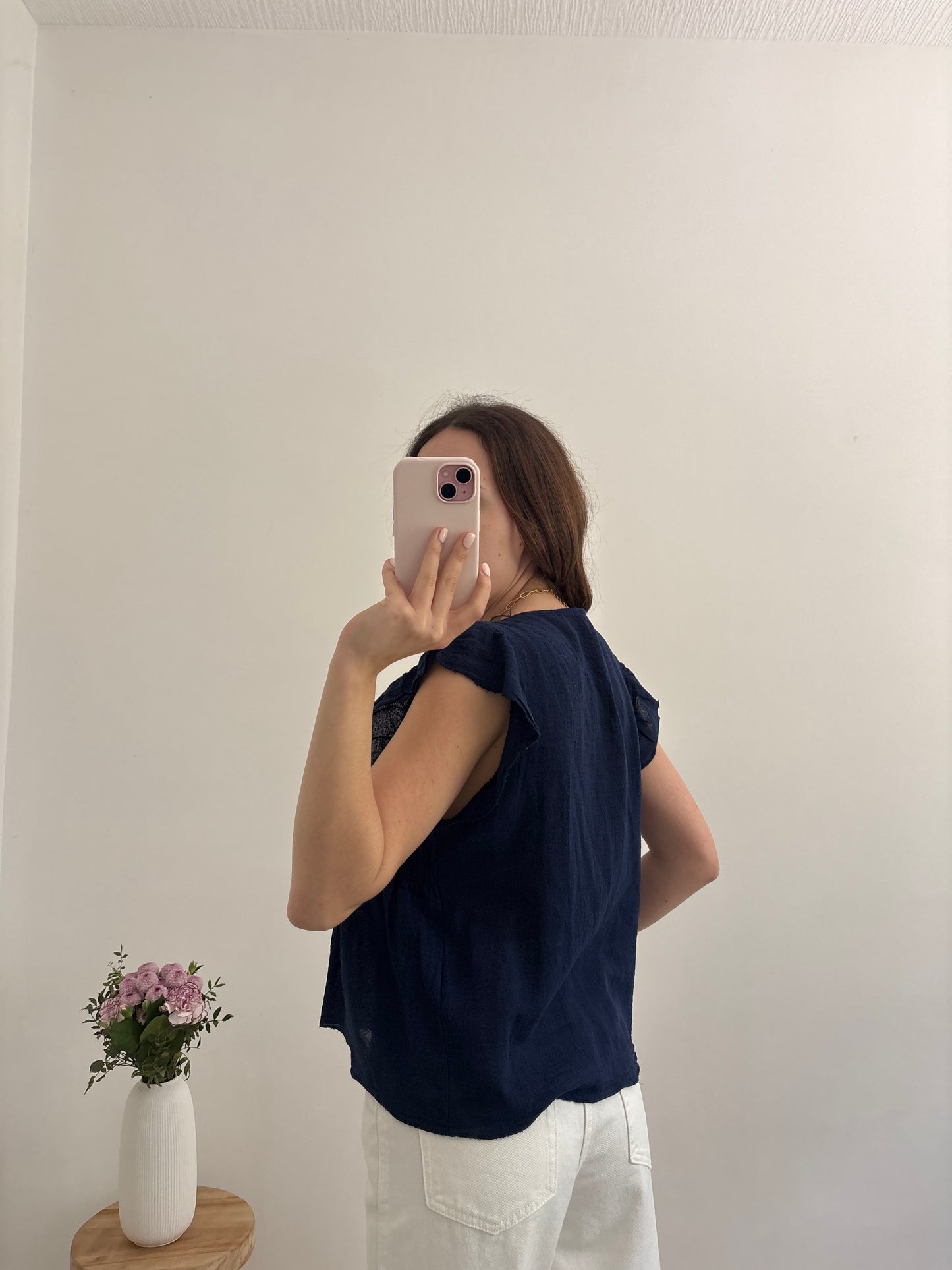 Top Romy bleu marine