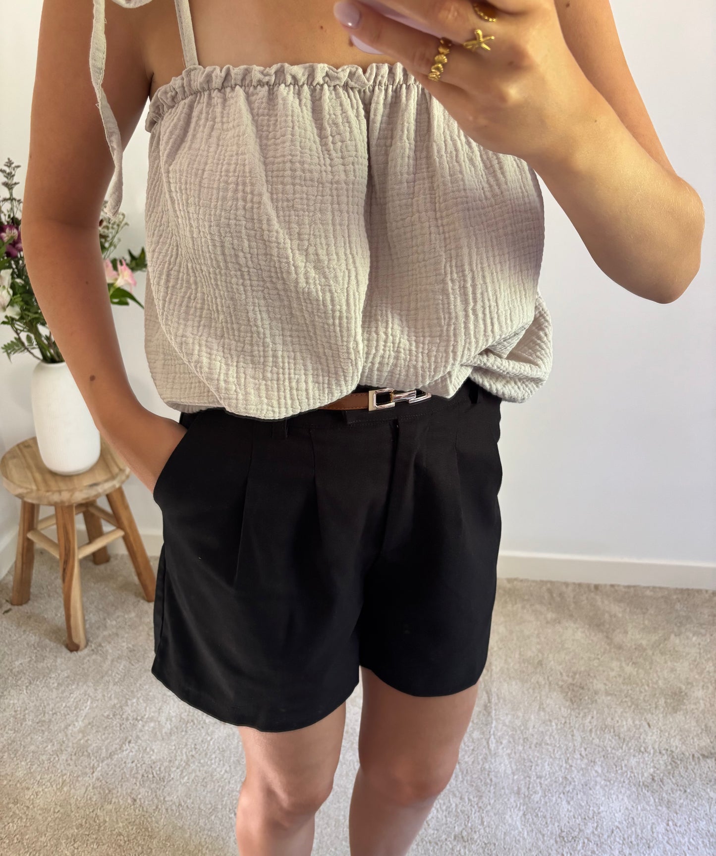 Short Noémie noir