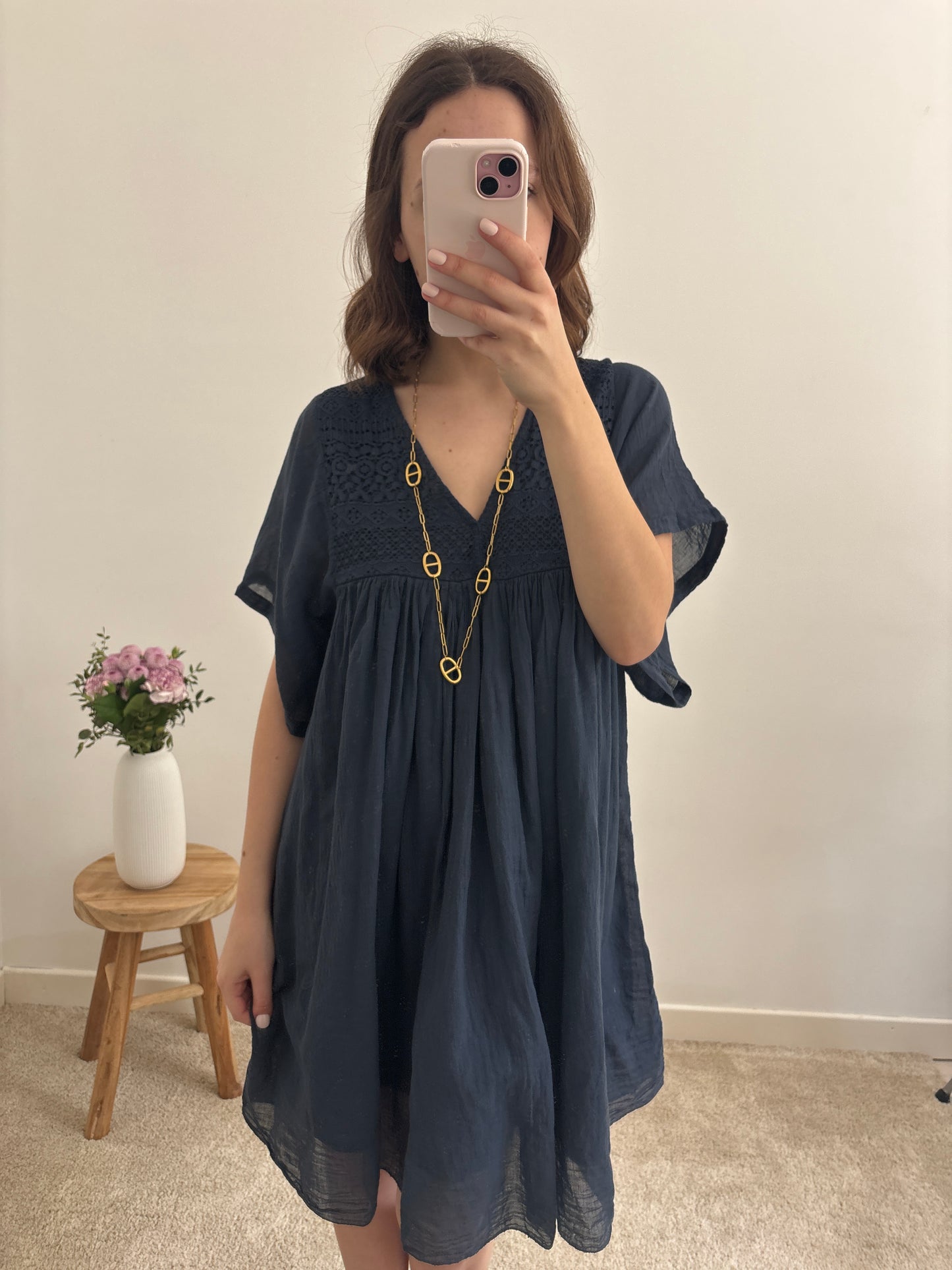 Navy Feline Dress