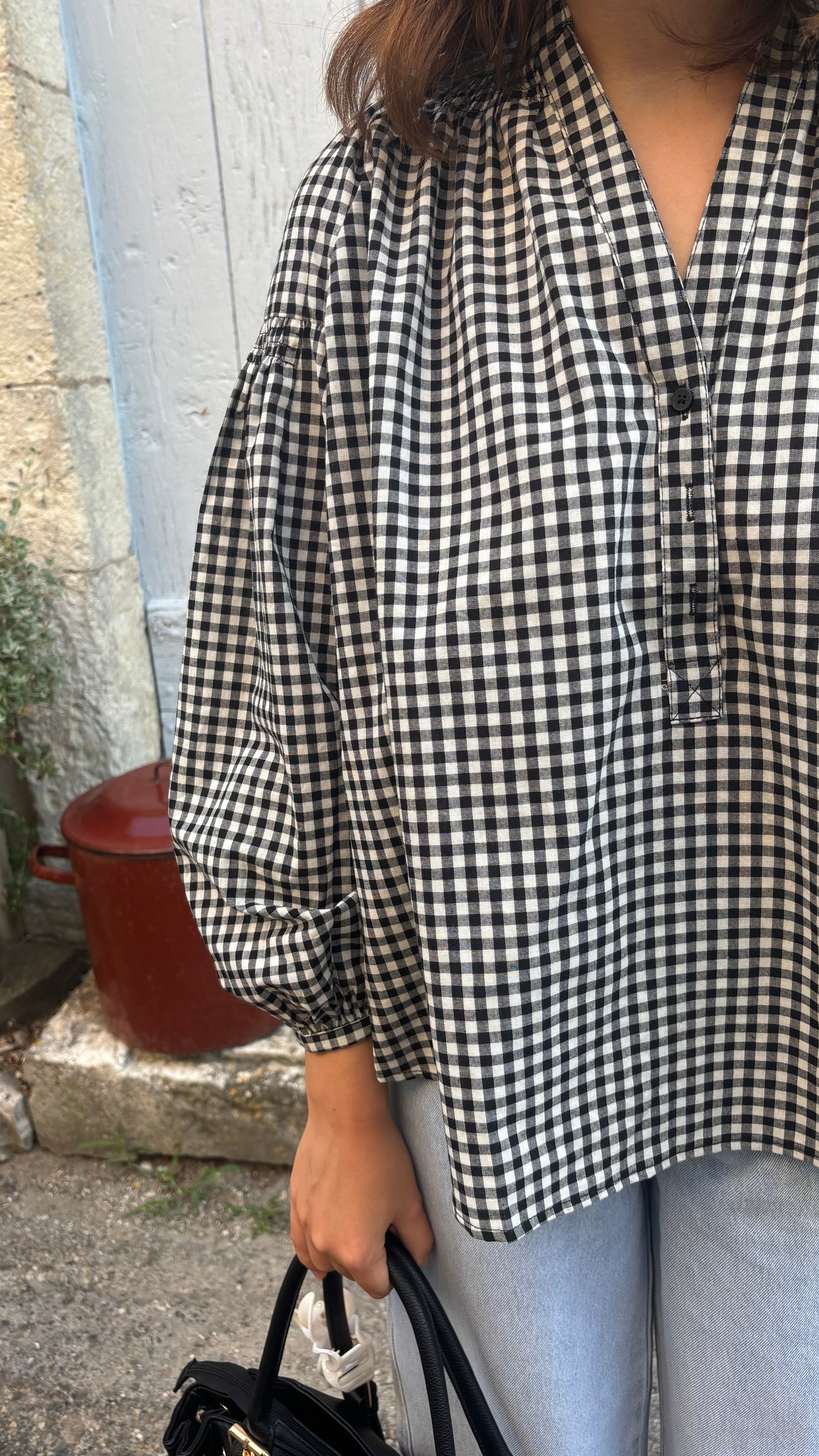 Charlie black blouse