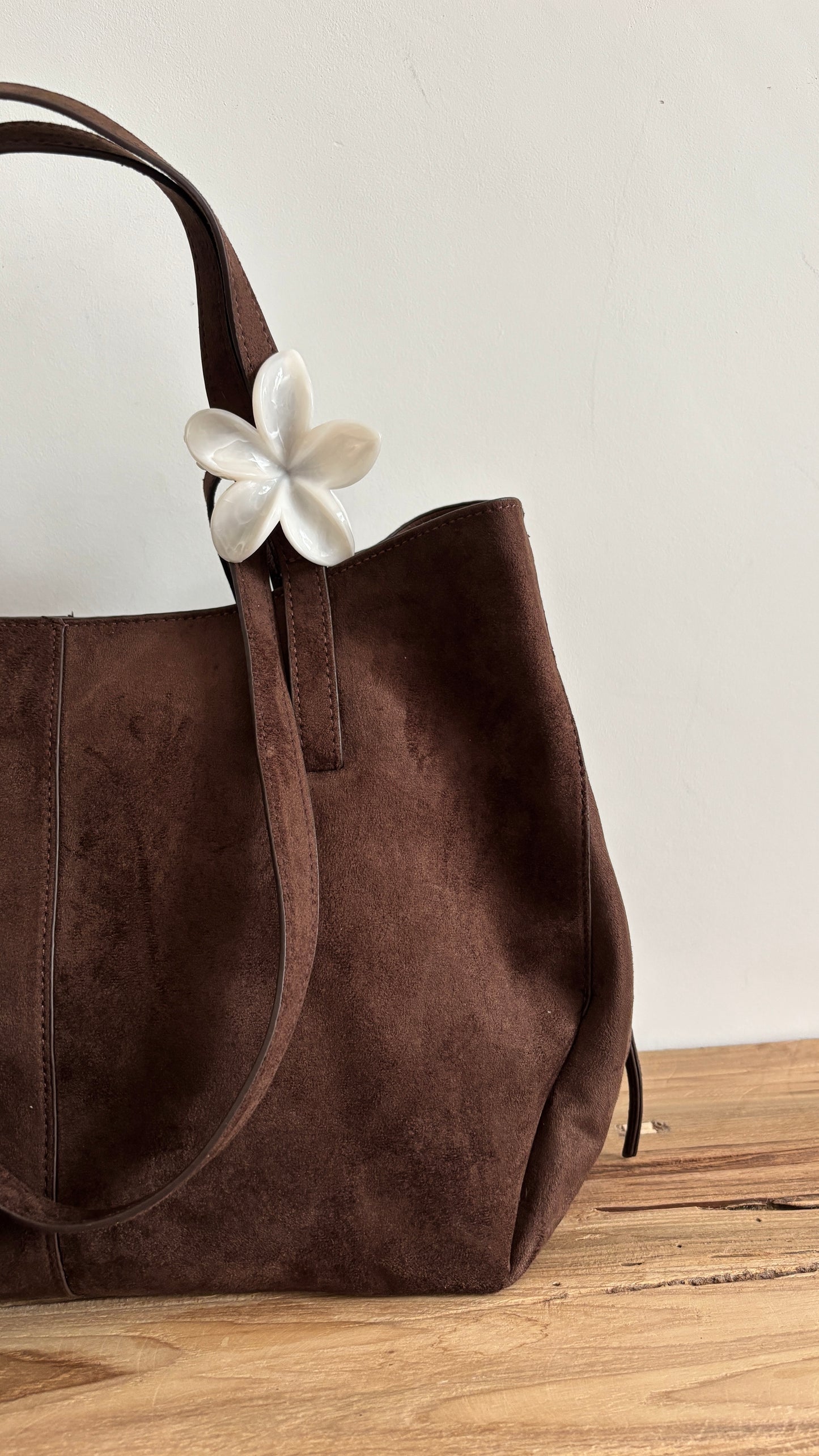 Sac Aline coffee - suédine