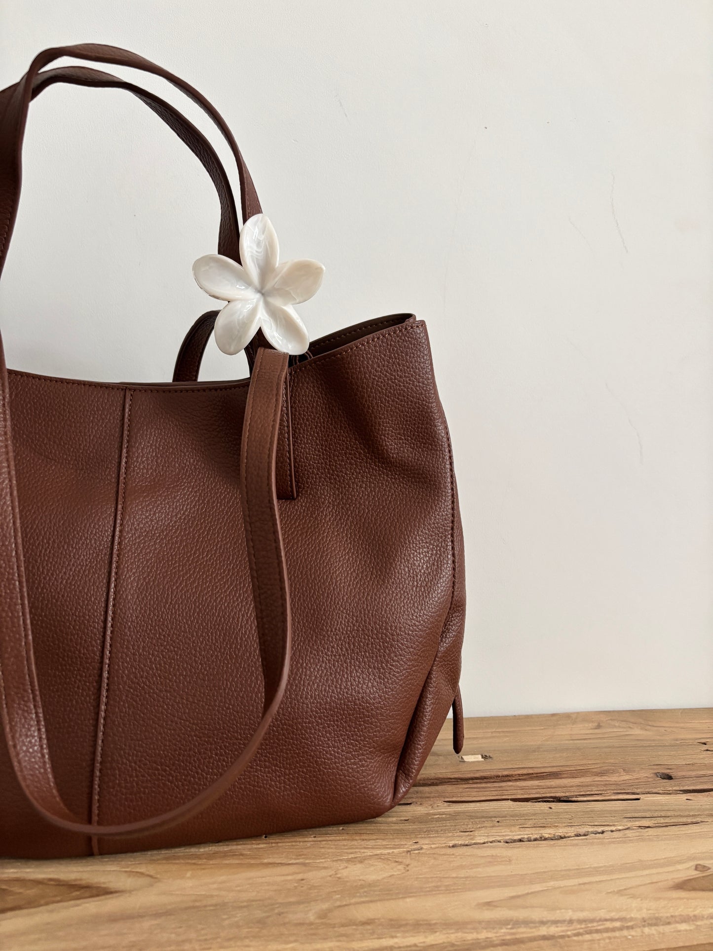 Sac Aline brown - grainé brillant