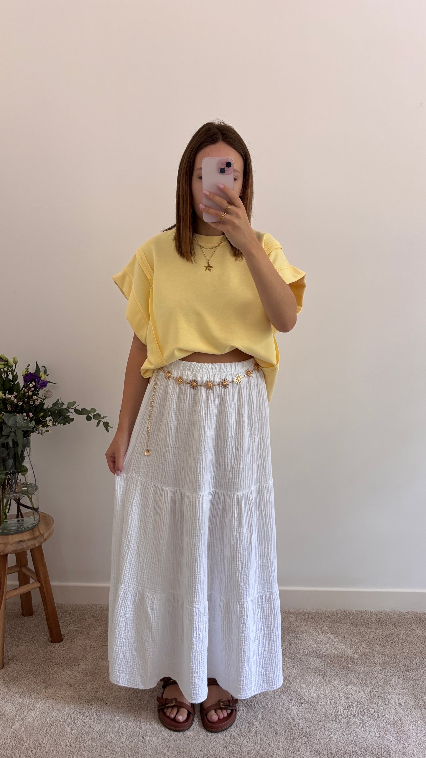 T-shirt Jeanne jaune