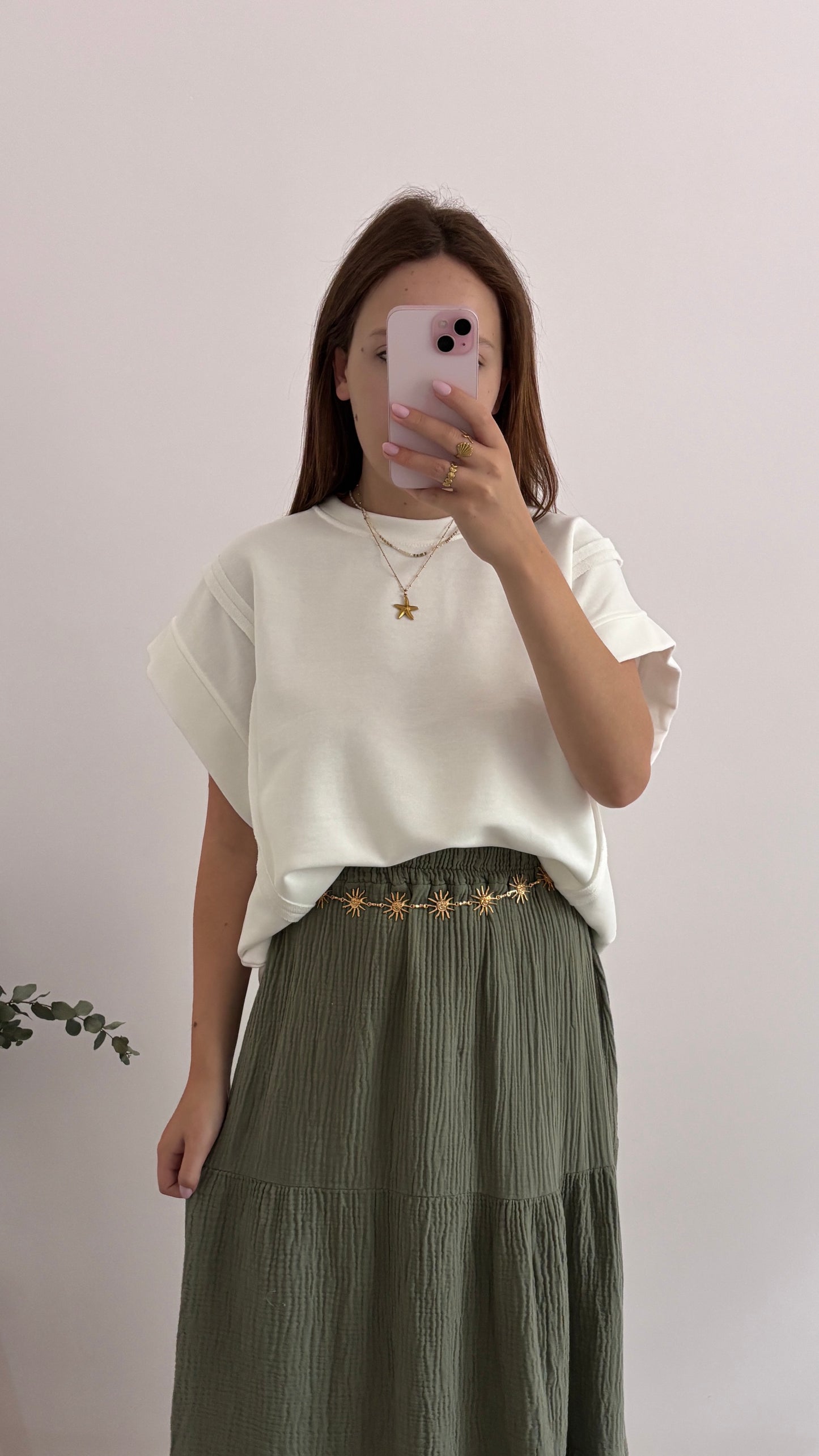 T-shirt Jeanne blanc