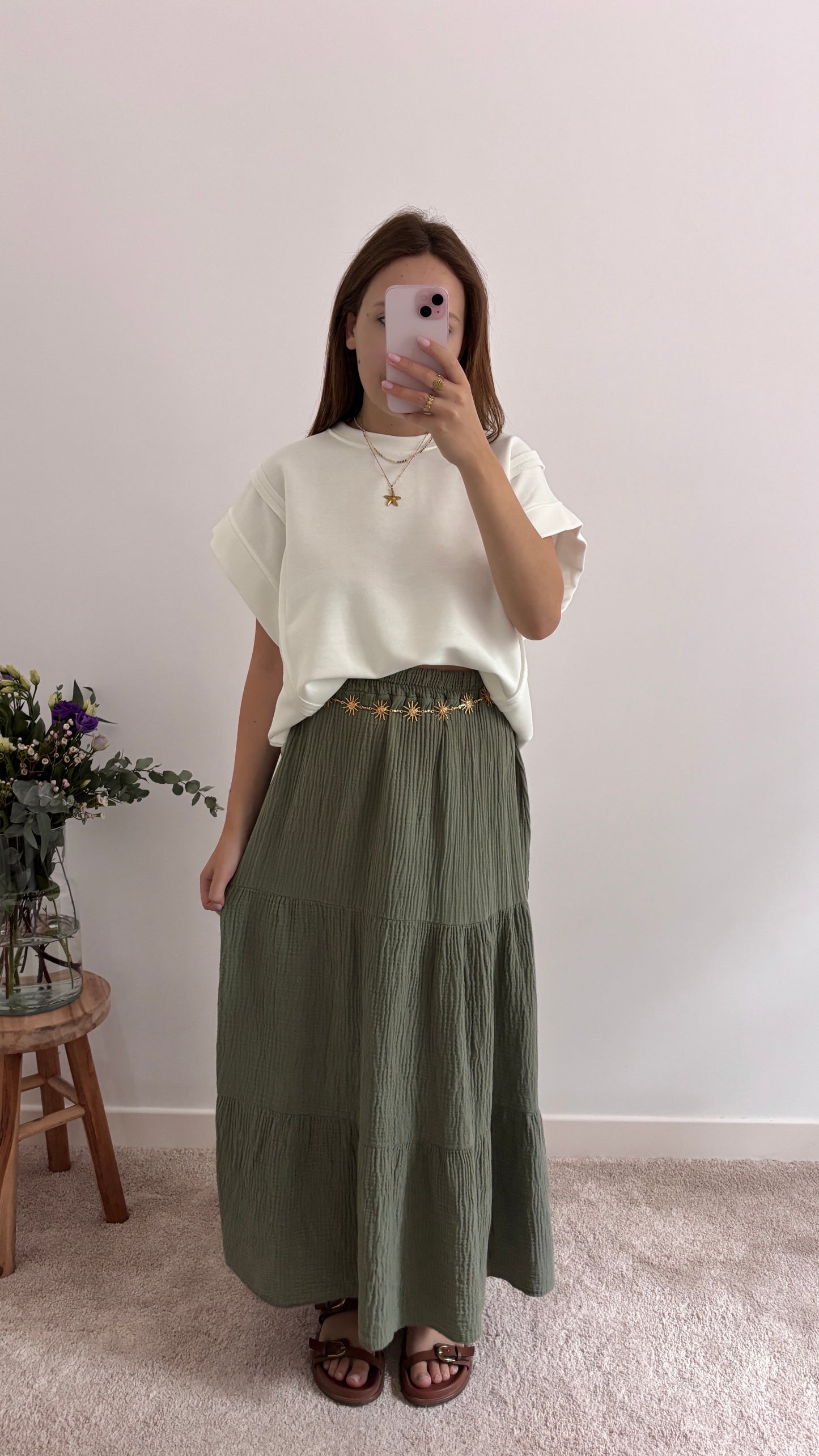 T-shirt Jeanne blanc