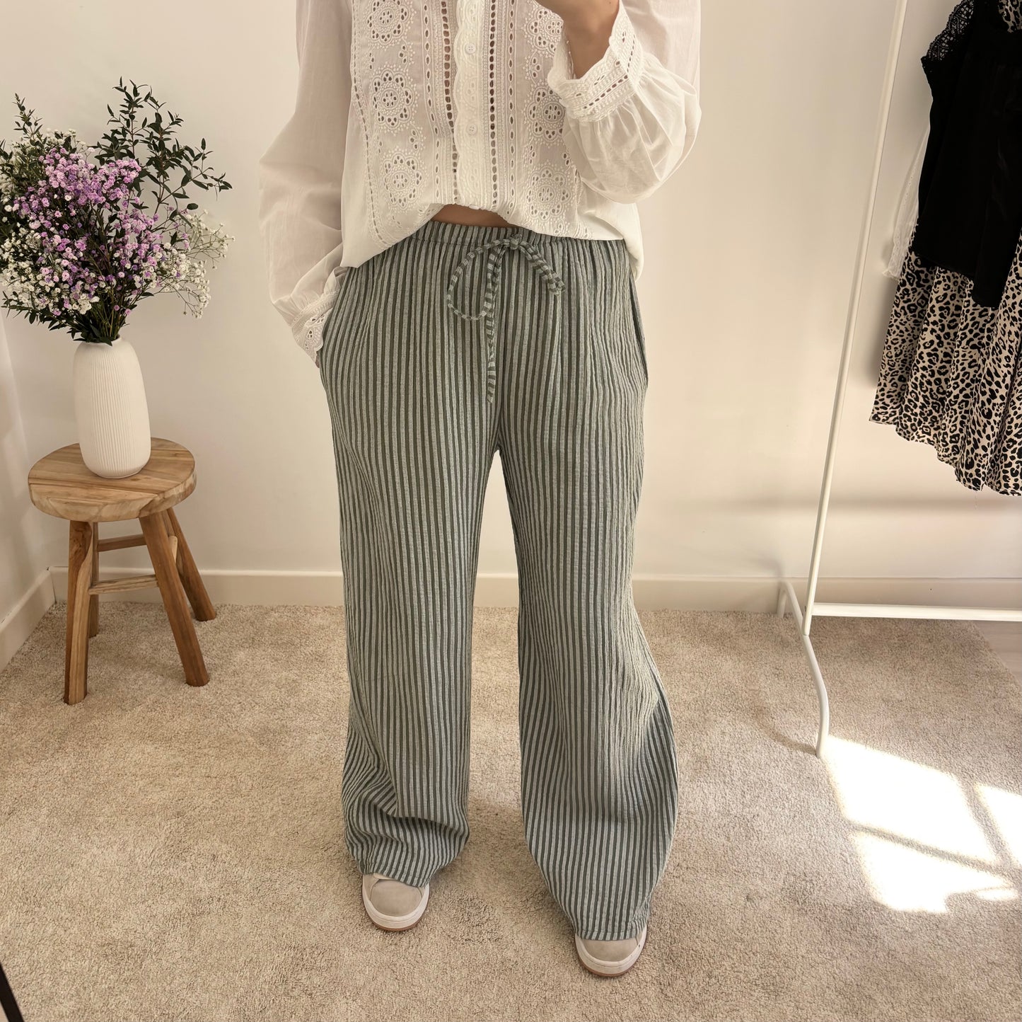 Pantalon Morgane vert