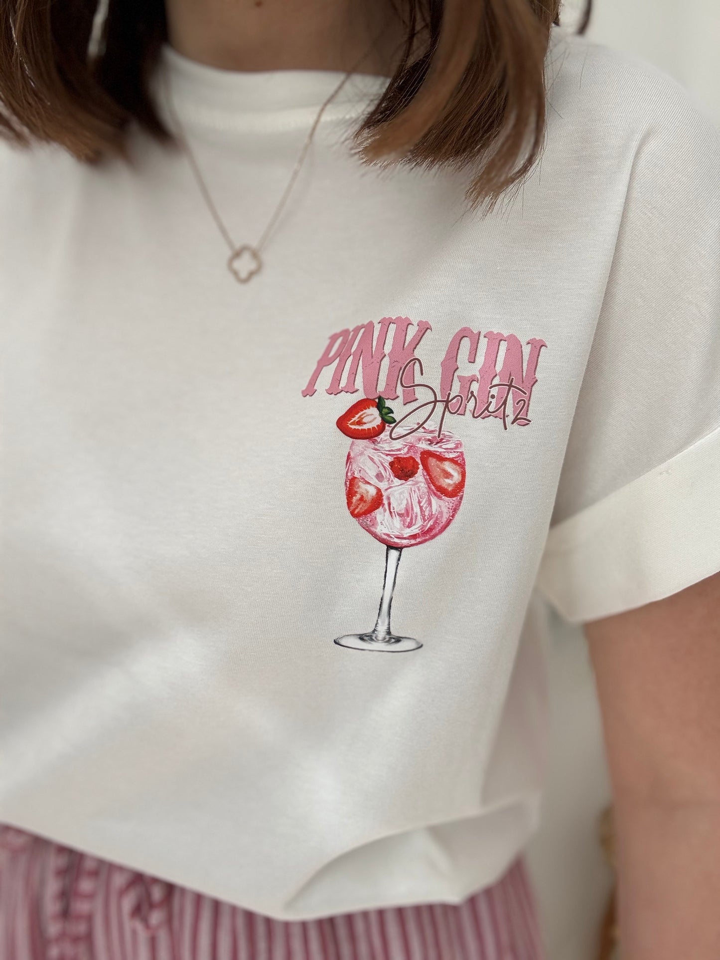 T-shirt Marie blanc