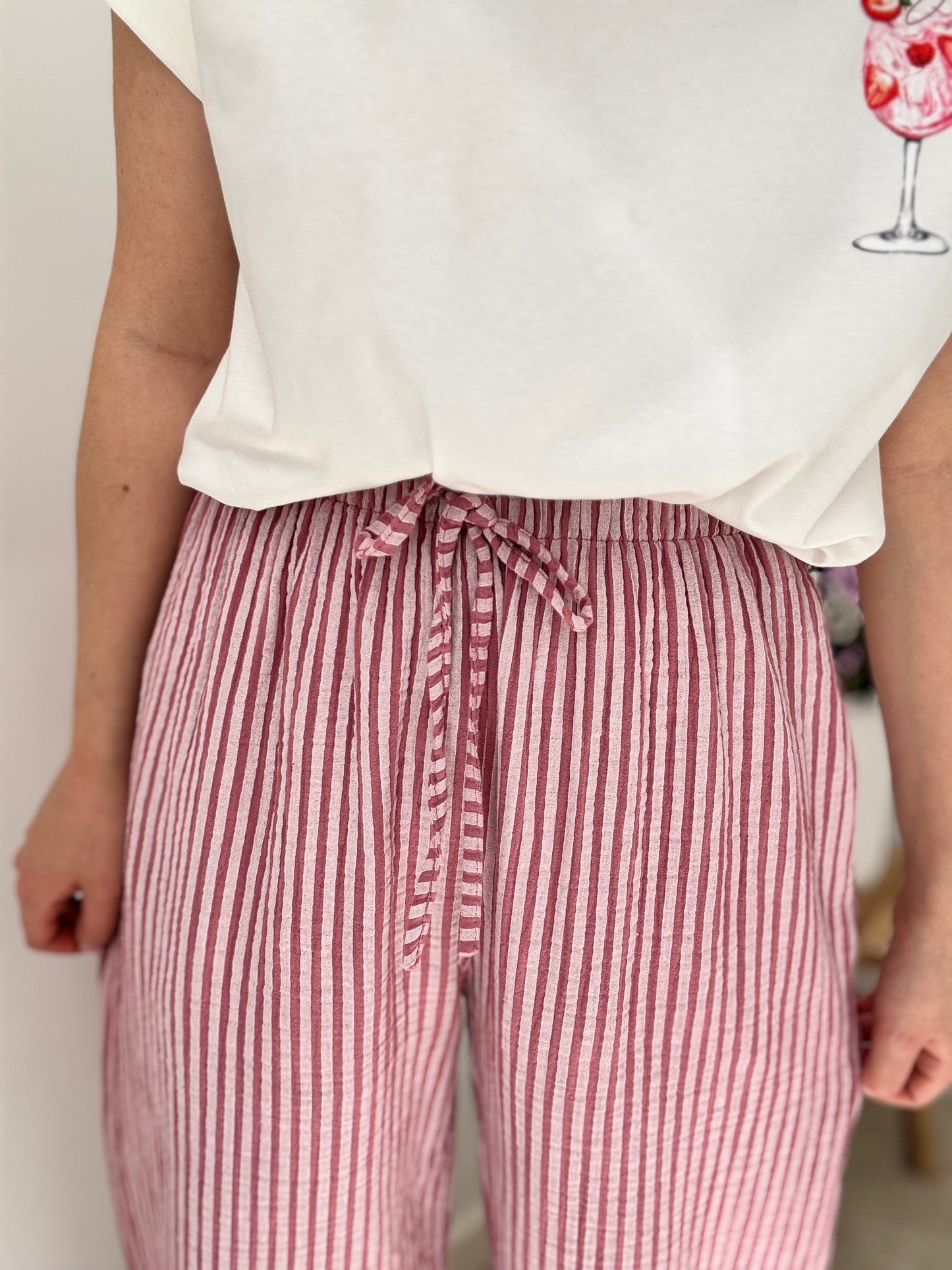 Pantalon Morgane rose