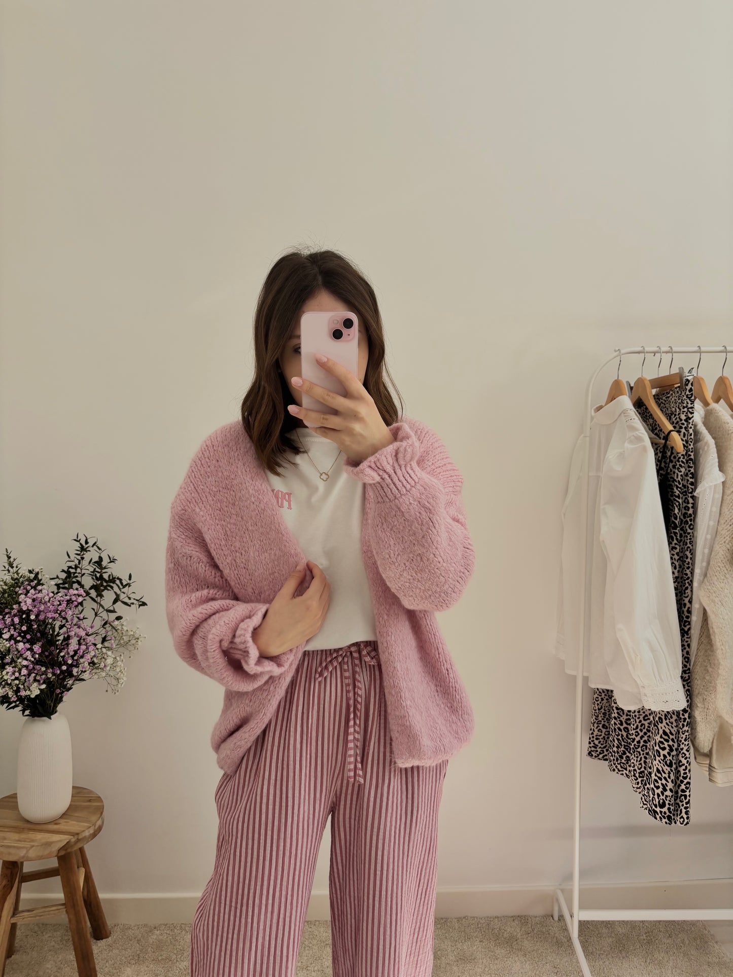 Pantalon Morgane rose