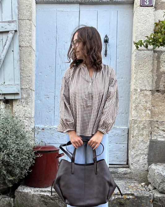 Blouse Charlie marron