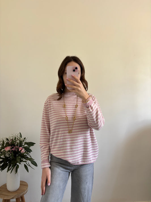 Pink sailor top