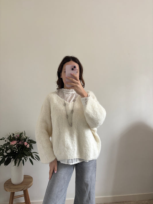 Pull Émeline écru