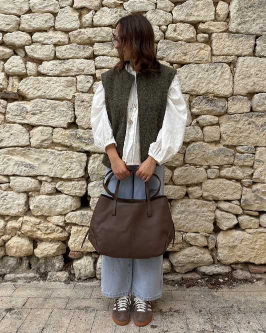 Gilet sans manches kaki