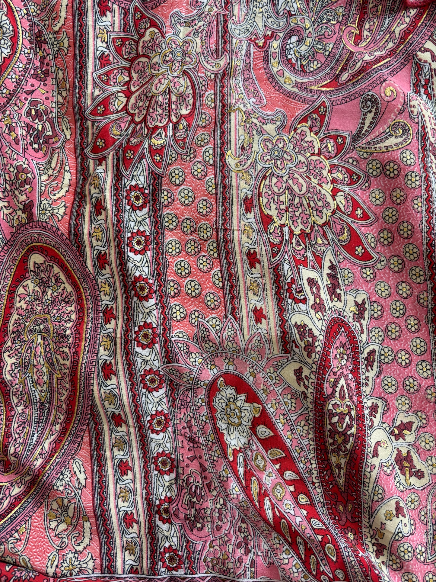 Robe bohème dos nu rouge clair