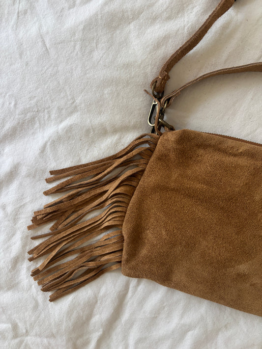 Sac à franges camel