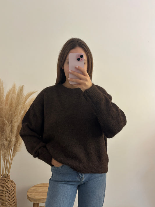 Pull Lucie marron