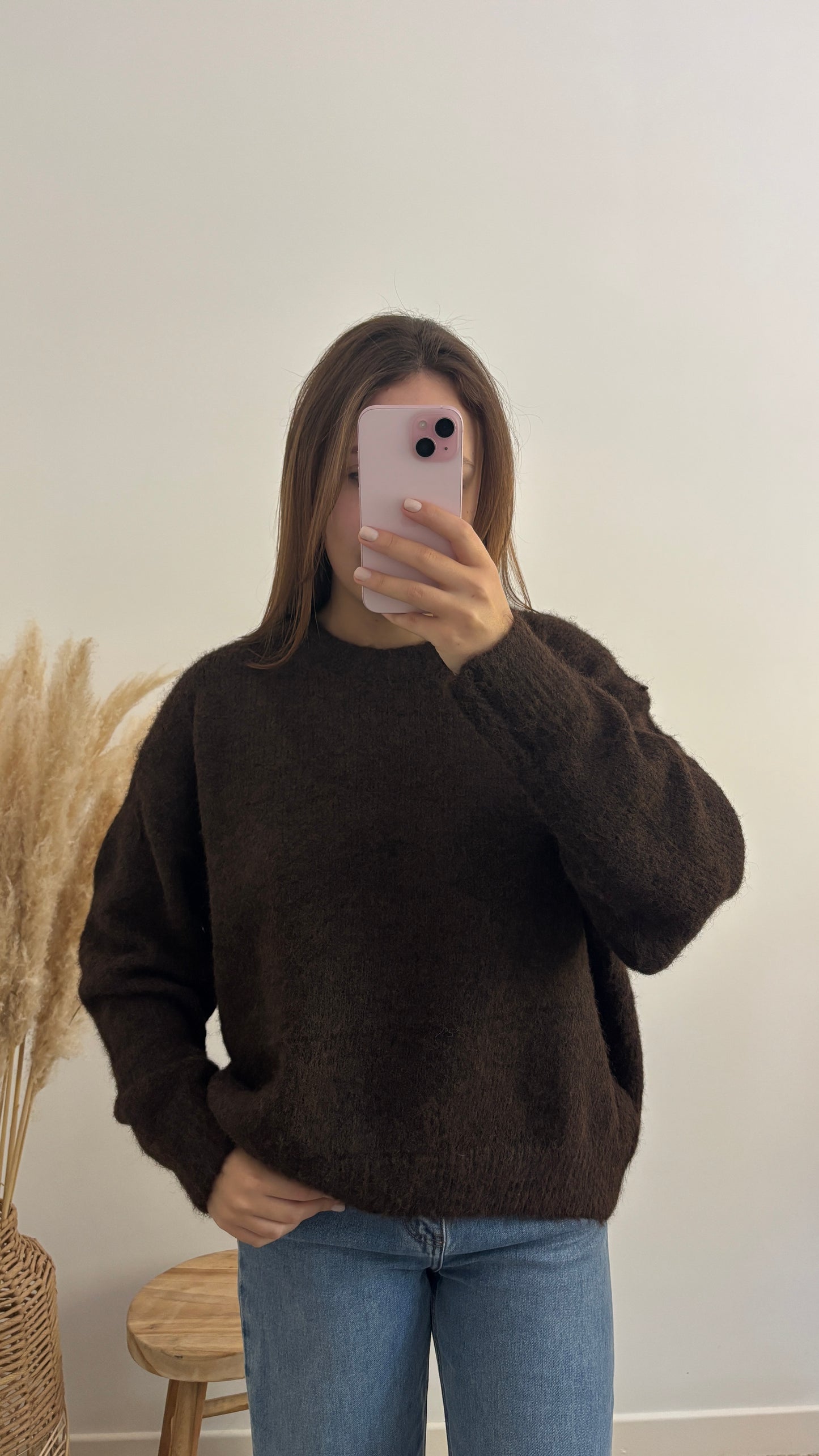 Pull Lucie marron