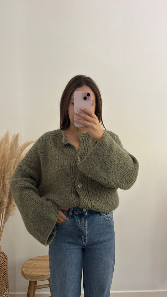 Gilet Olivia kaki