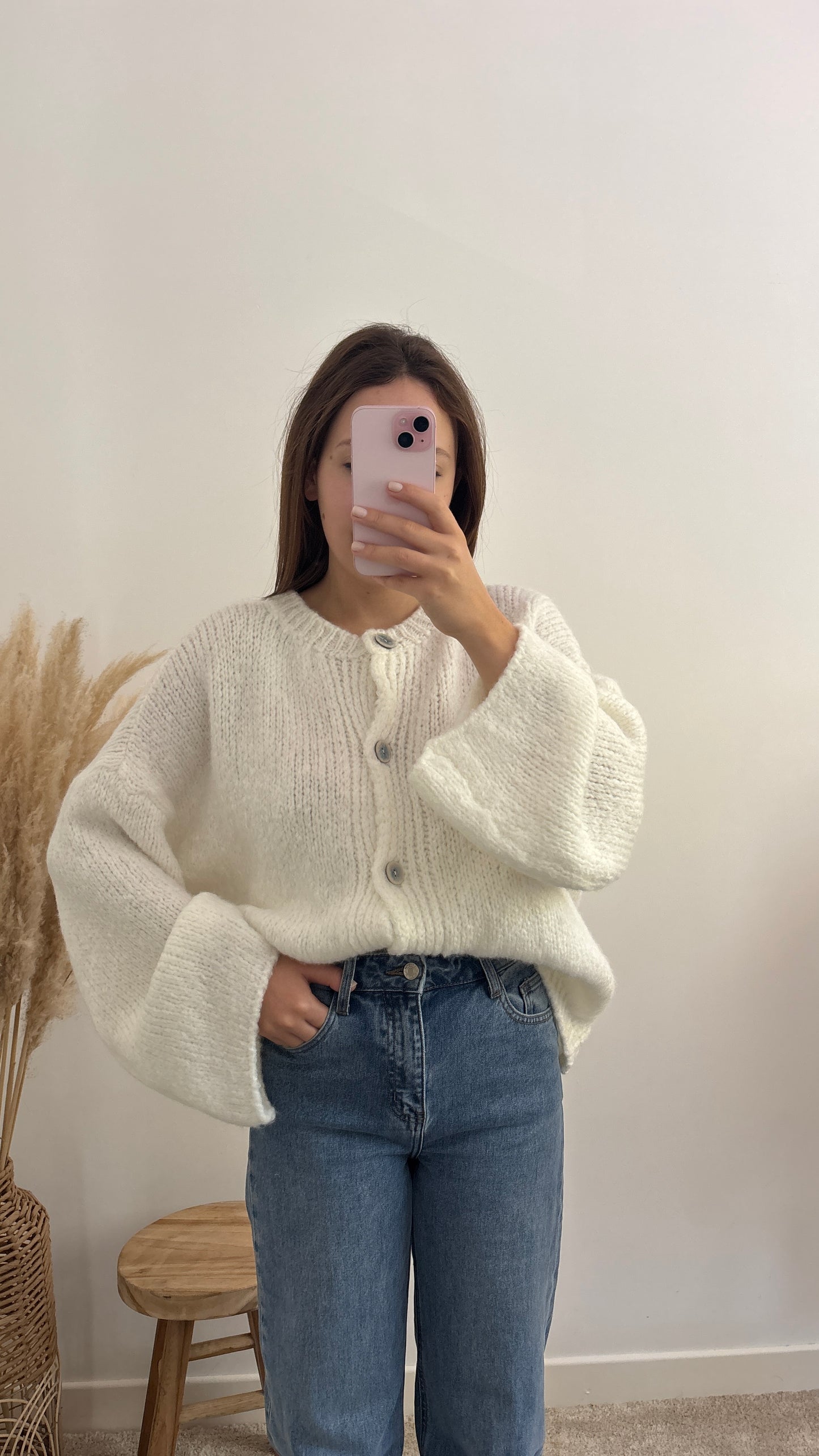 Gilet Olivia écru