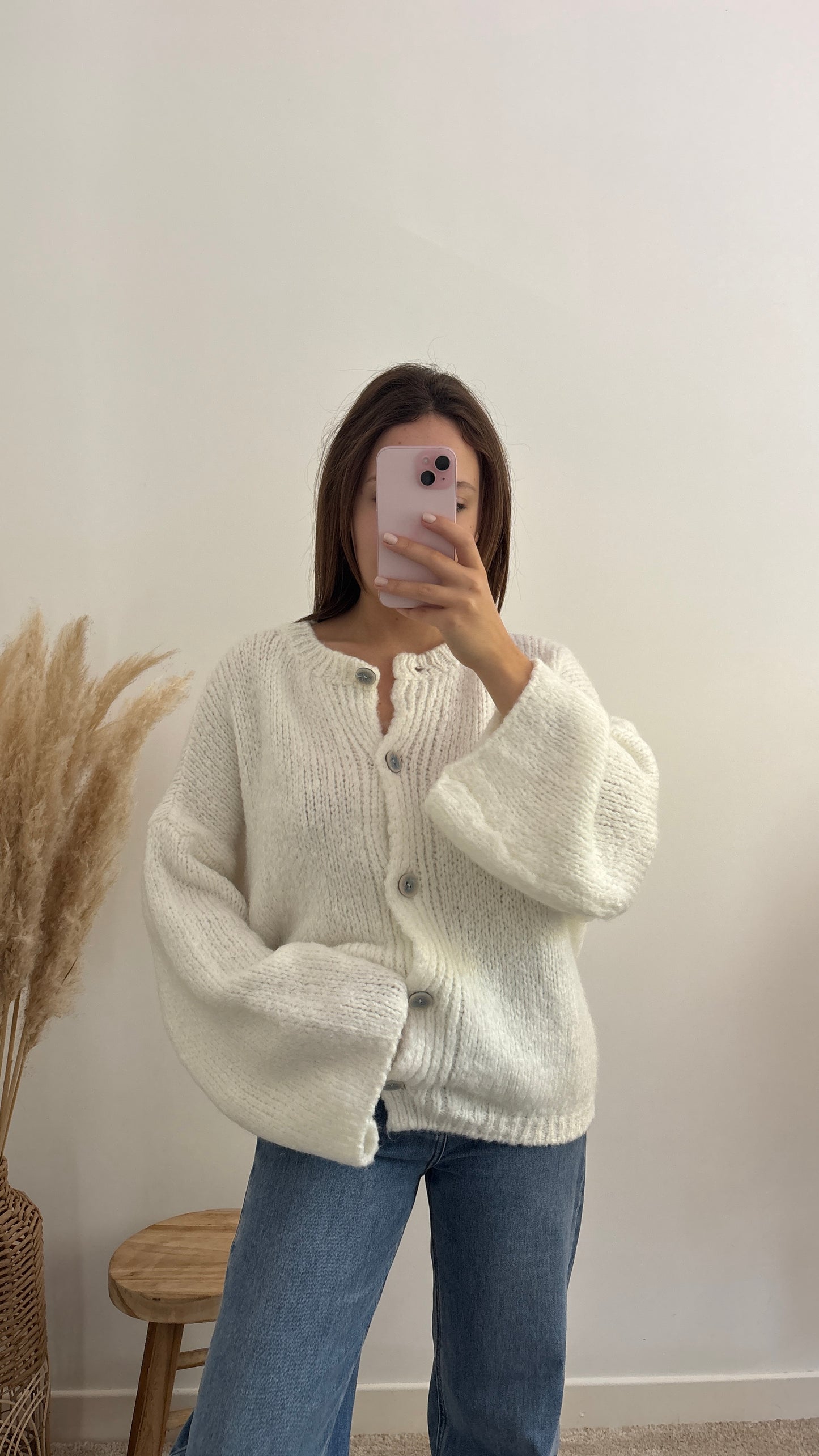 Gilet Olivia écru