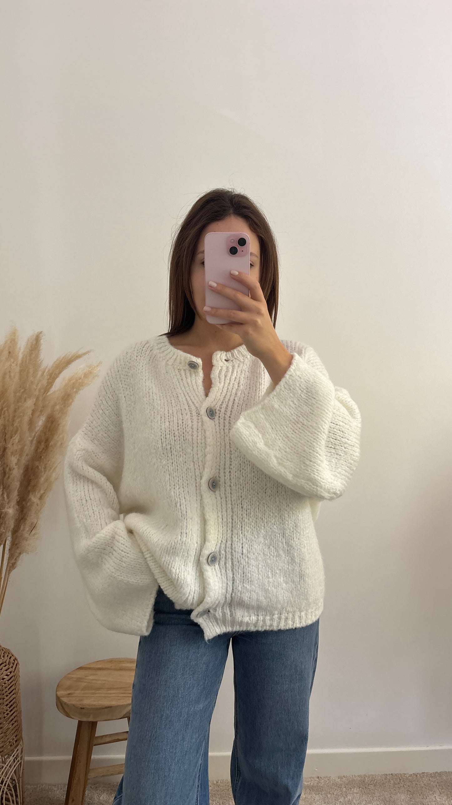 Gilet Olivia écru