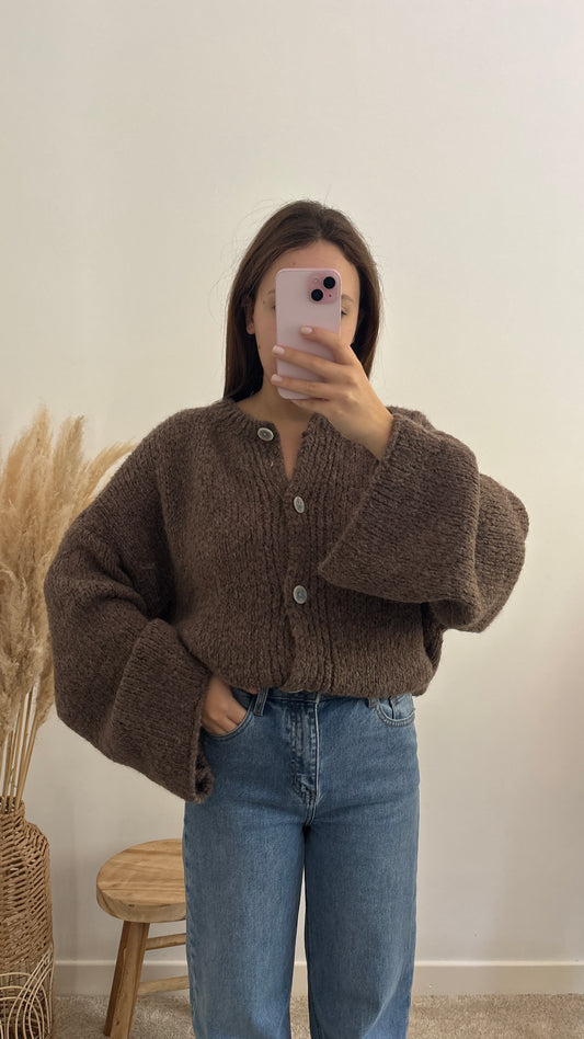 Gilet Olivia marron