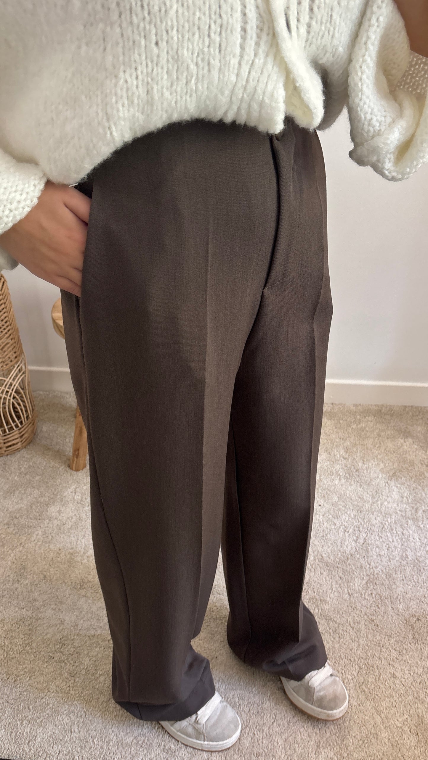 Pantalon Lou taupe