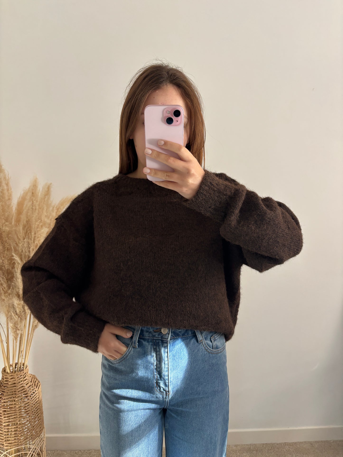 Pull Lucie marron