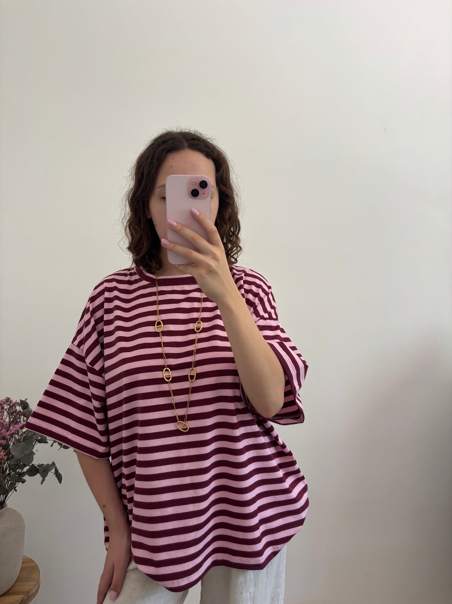 T-shirt rayé cœur