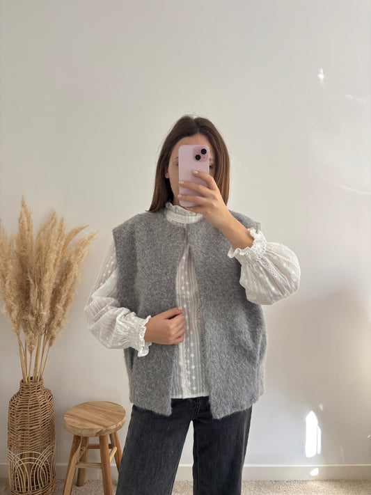 Gilet Célia gris