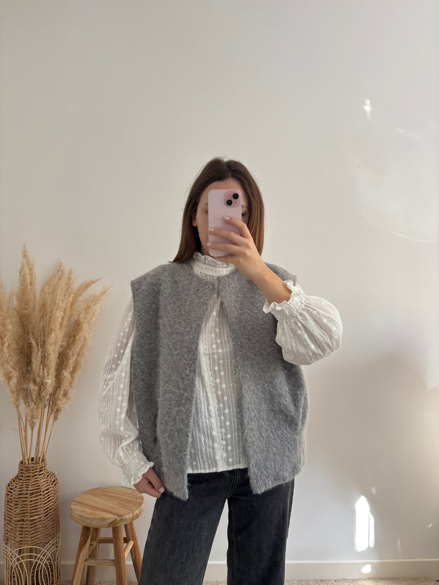 Gilet Célia gris