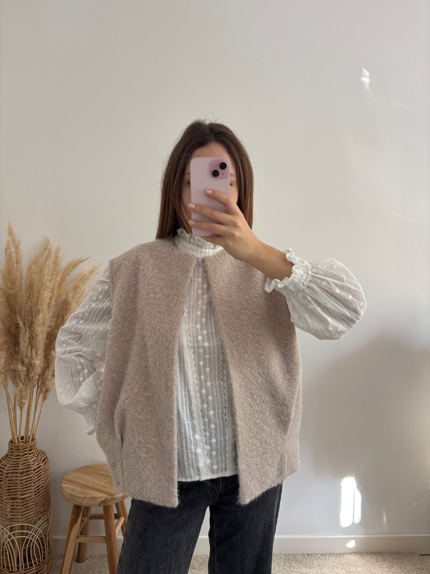 Gilet Célia beige