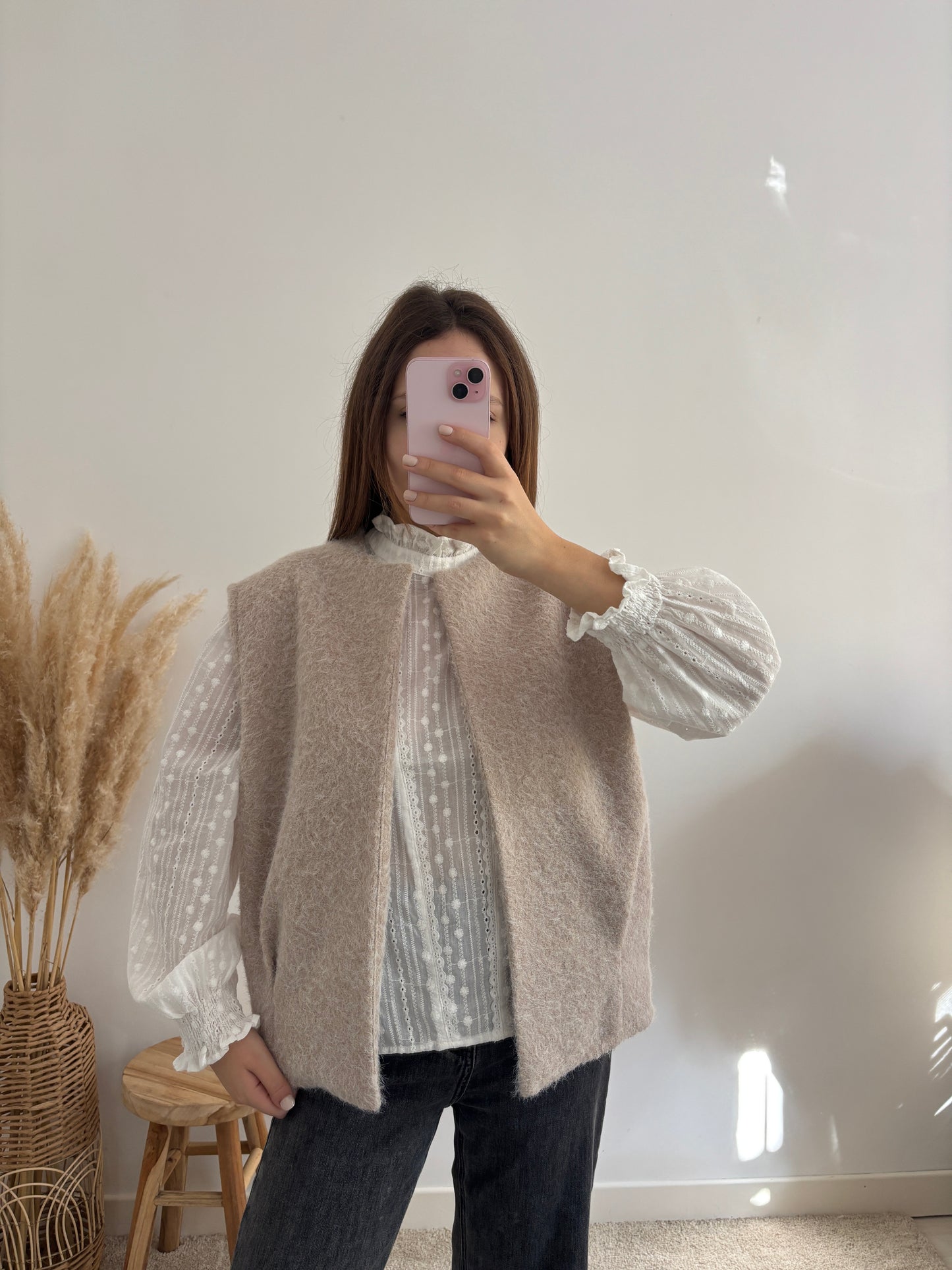 Gilet Célia beige