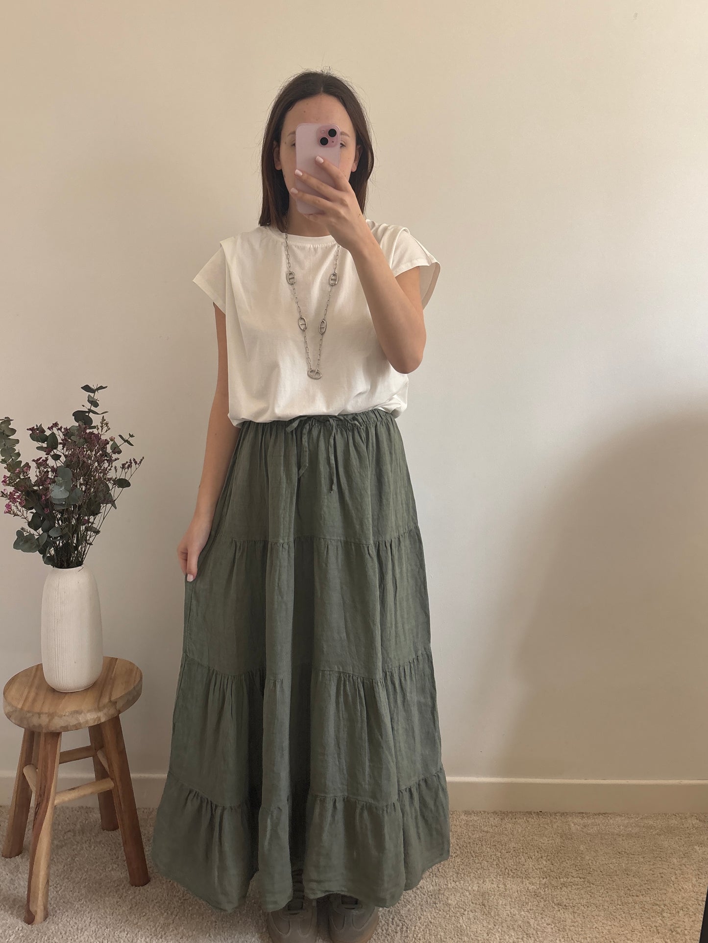 Victoria khaki skirt