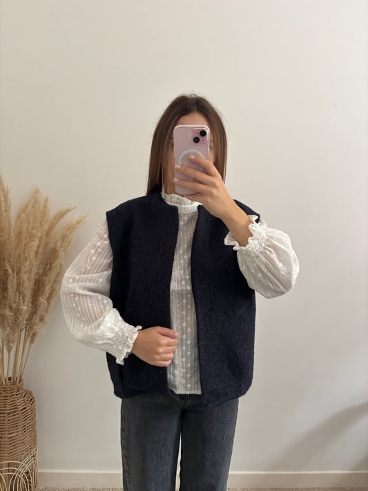 Gilet Célia bleu marine