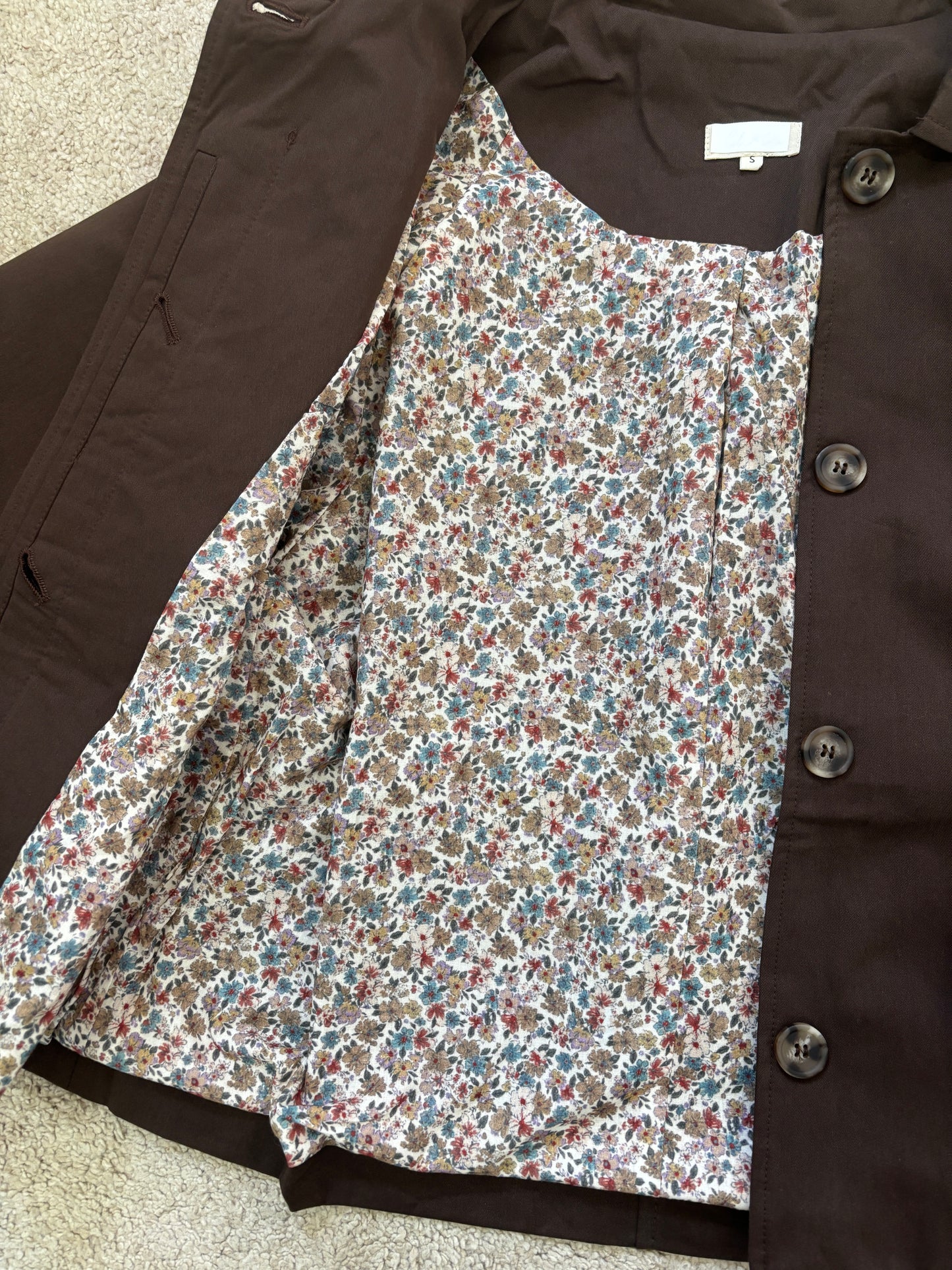 brown Margaux trench coat