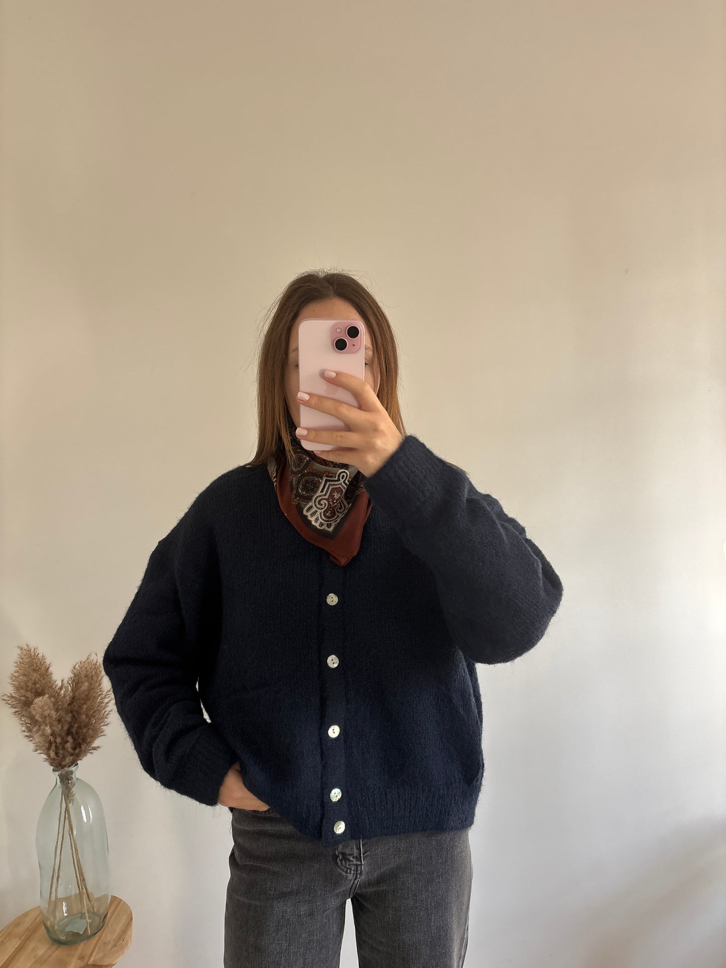 Léa navy cardigan