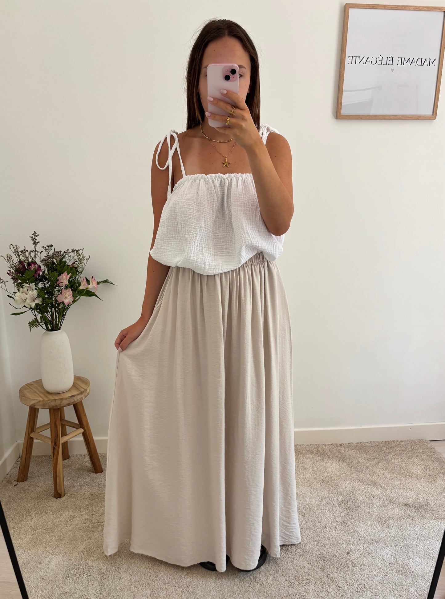Jupe Anna beige