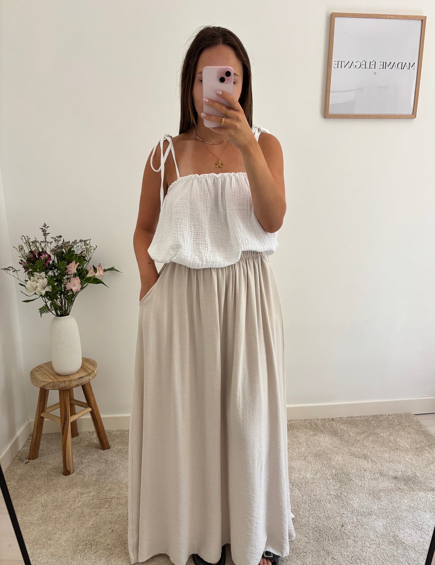 Jupe Anna beige