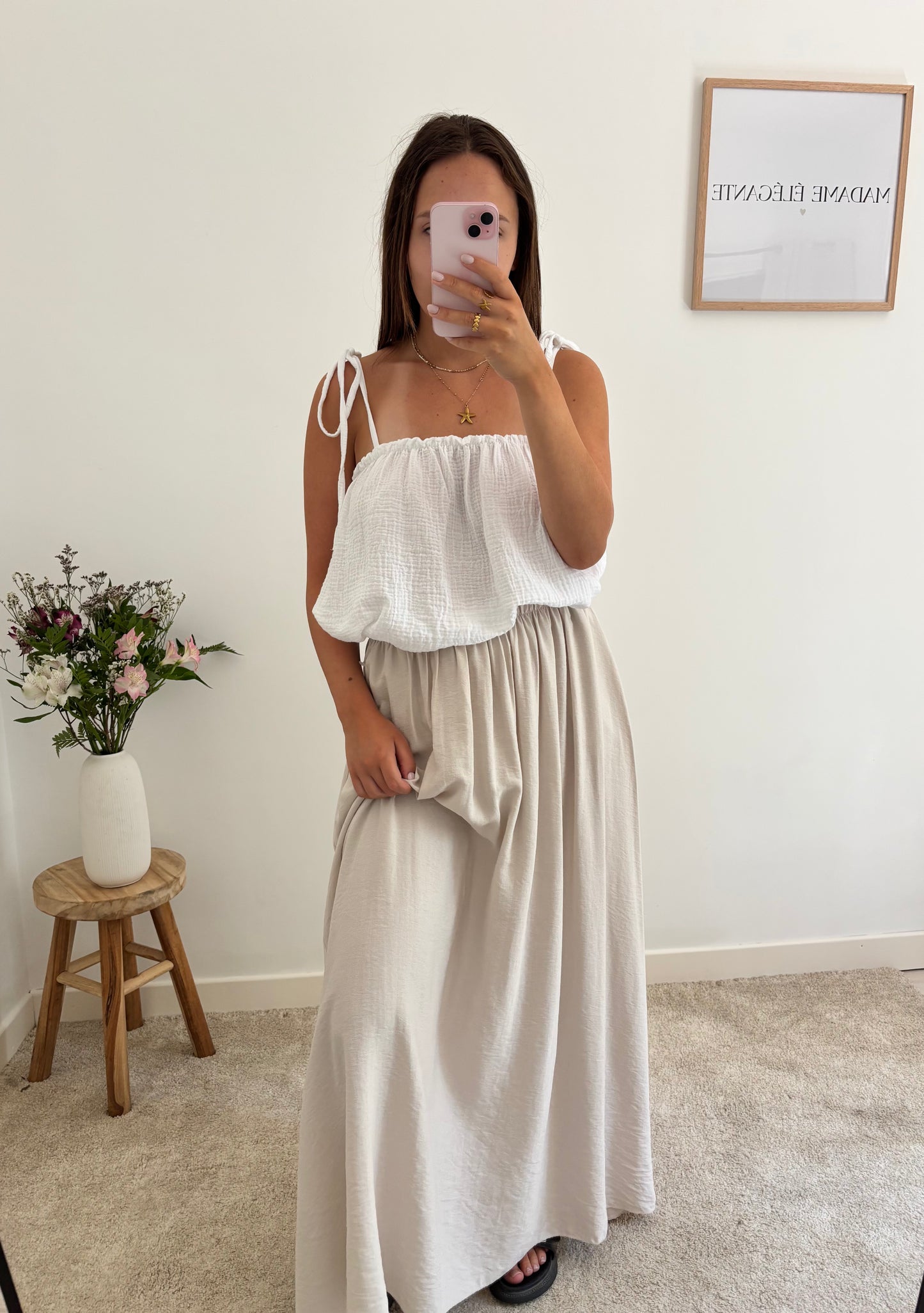 Jupe Anna beige
