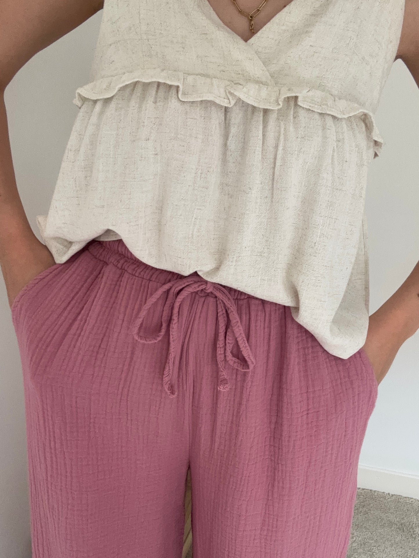 Pantalon Chloé rose