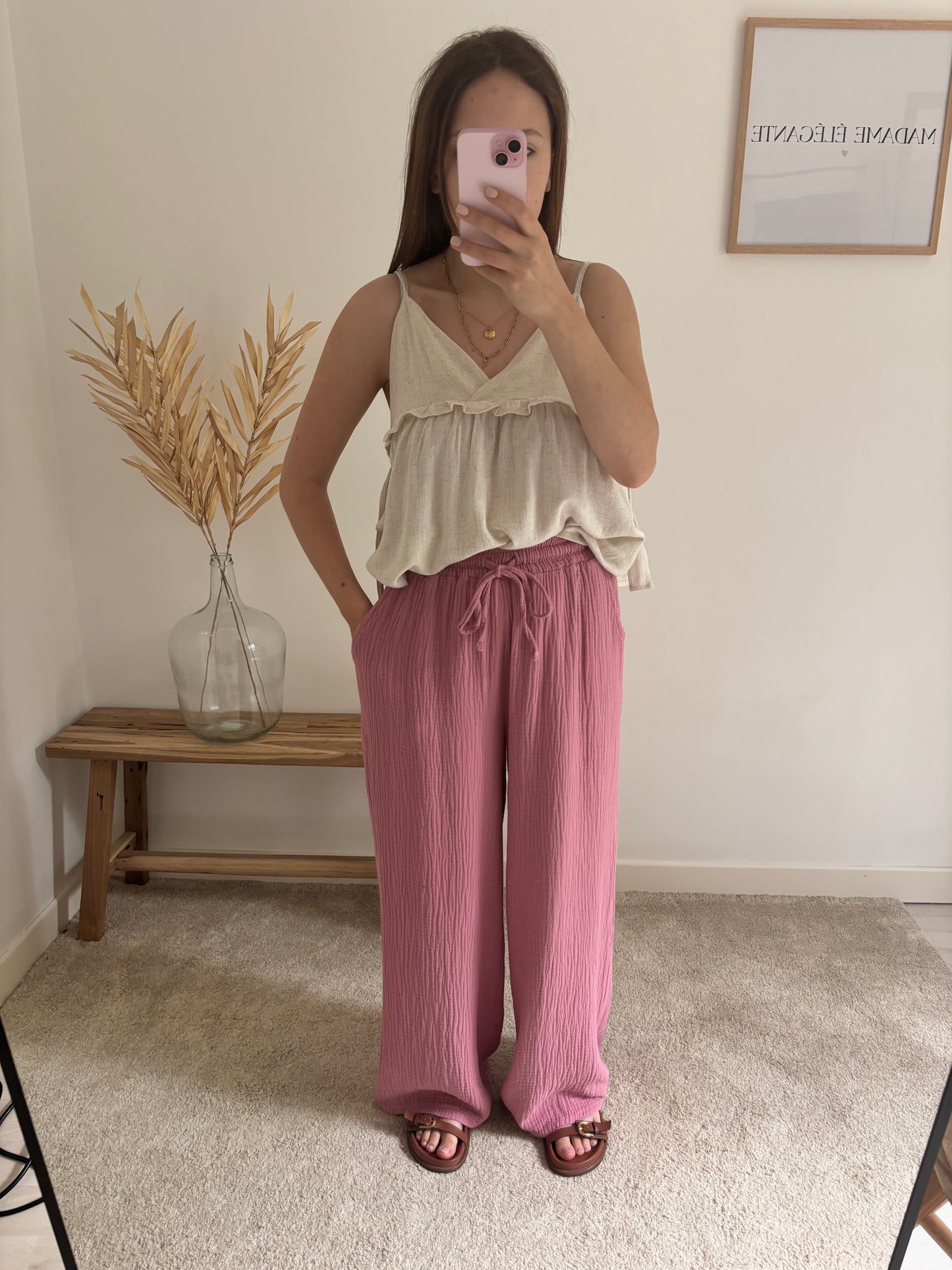 Pantalon Chloé rose