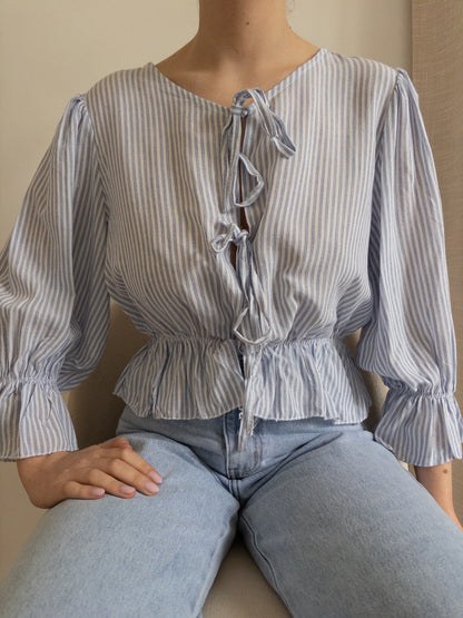 Blouse Maë blauw