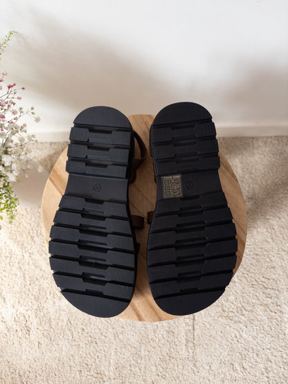 Sandales soleil marrons
