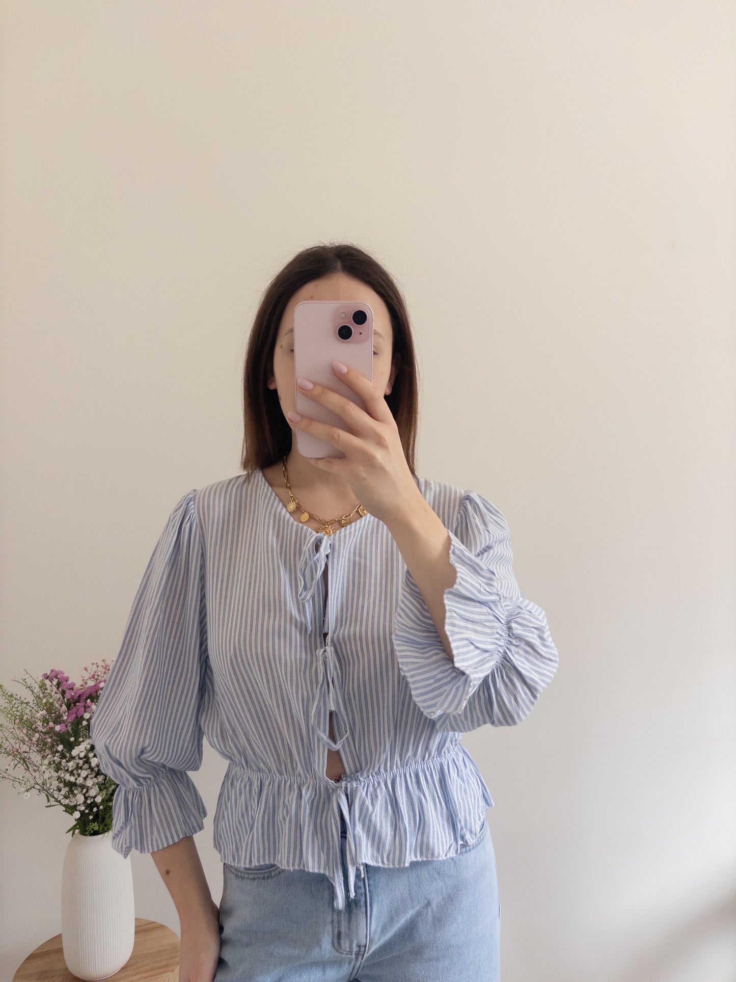 Blouse Maë blauw