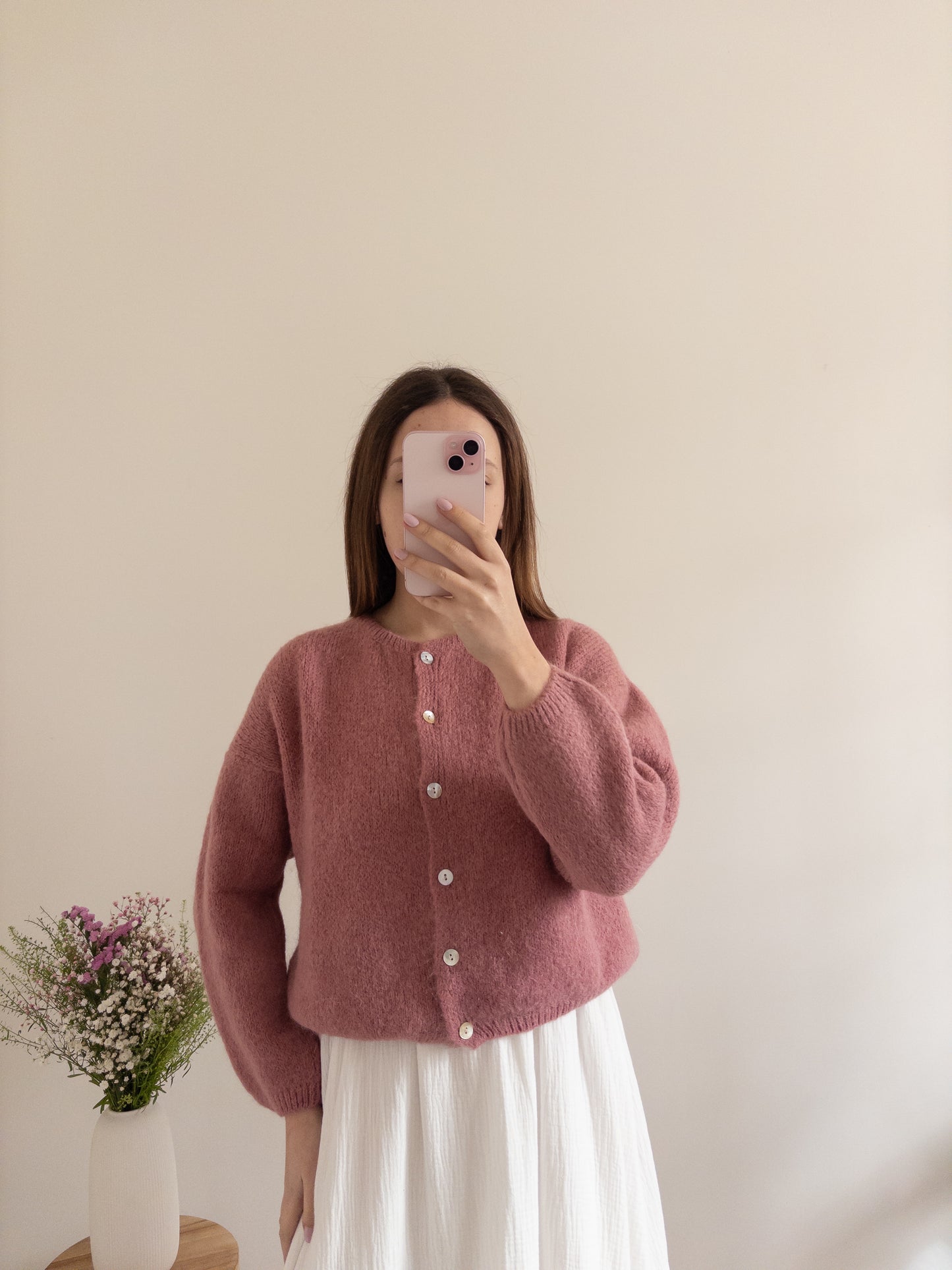 Zoé khaki cardigan