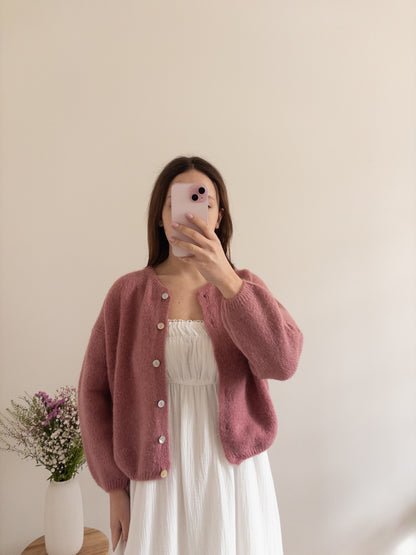 Zoé khaki cardigan